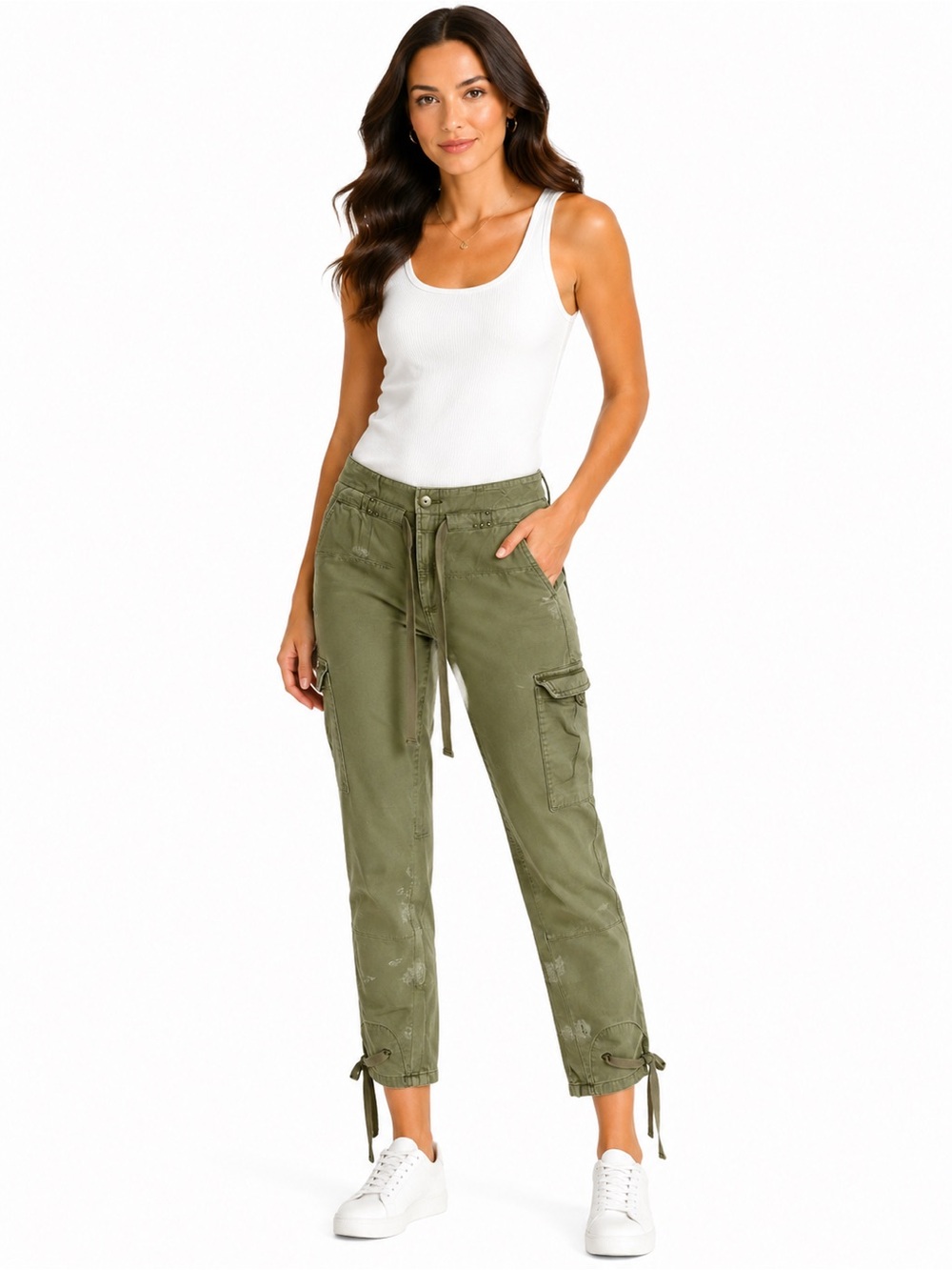 Free People We The Free Onset Cargo Ankle Pants | 0 | Olive